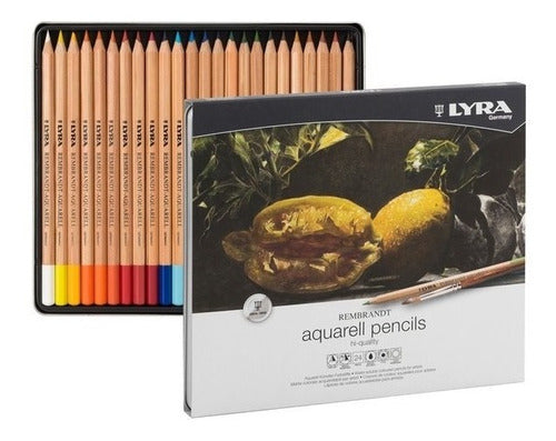 Lyra Rembrandt Aquarell Soluble Pencils - 24 Pack Tin