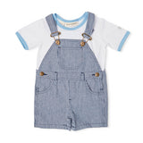 Dotty Dungarees Otto Stripe Overall Shorts