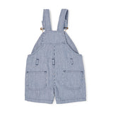 Dotty Dungarees Otto Stripe Overall Shorts