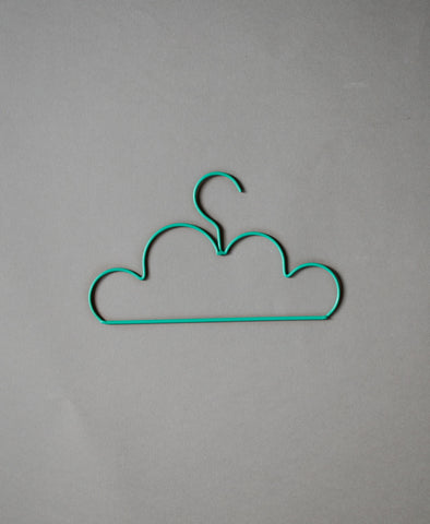 Down to the Woods Cloud Coat Hanger Child - Forest Green