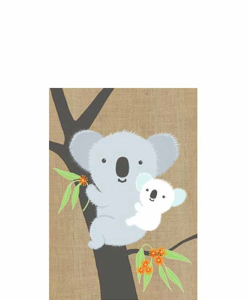 Gillian Mary Super Cute Card Koala and Baby