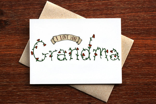 The Nonsense Maker I Love You Grandma Card