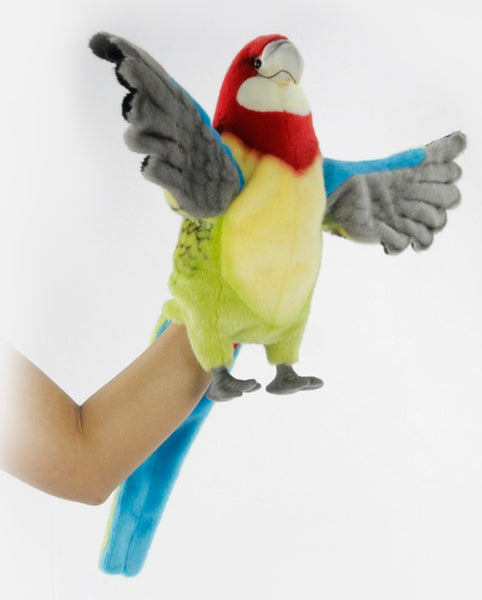 Hansa Eastern Rosella Parrot Hand Puppet 50cm