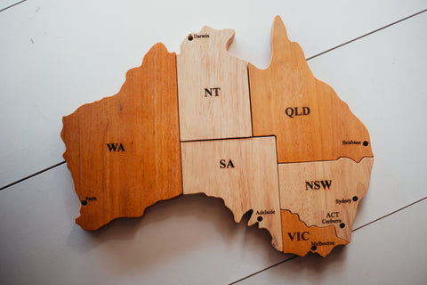 Q Toys Australian Map Puzzle Play Set