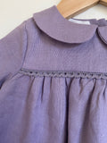 Pretty Wild Kids Bella Long Sleeve Dress - Lavender Linen