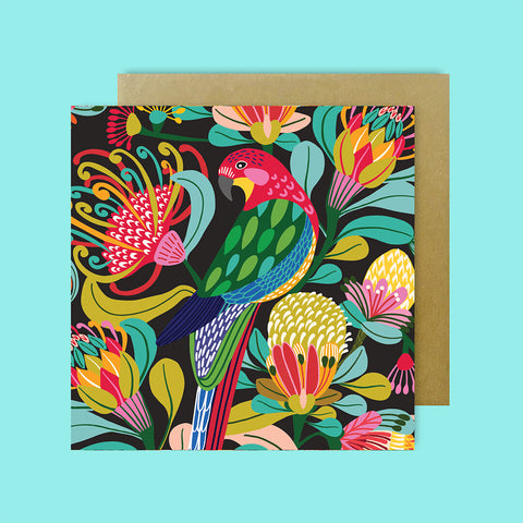 Kirsten Katz greeting Card - Rosella Australiana