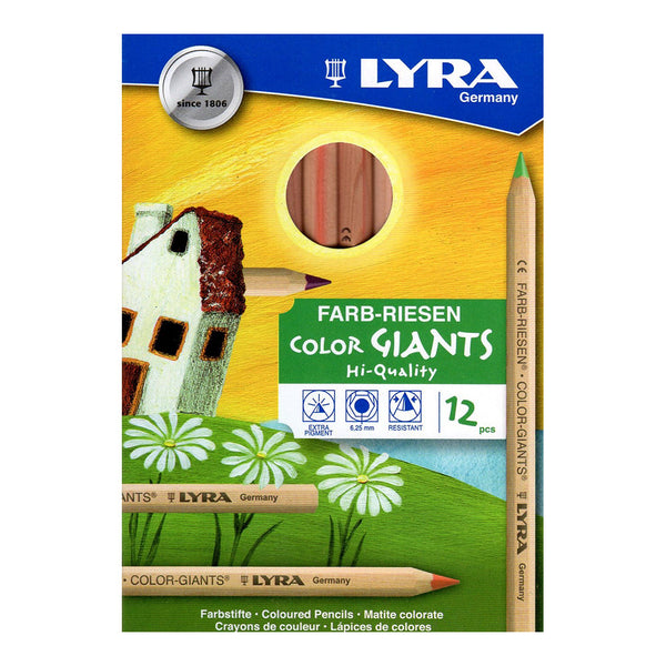 Lyra Colour Giants Unlacquered Standard Mix 12 Assorted