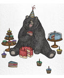 The Nonsense Maker The Bear Who Loves Cake Card