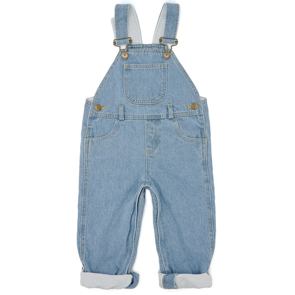 Dotty Dungarees Pale Denim Overalls