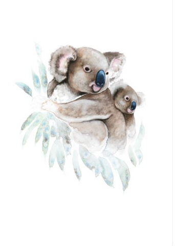 Nadine Dudek - Along for the Ride Koala and Baby Card