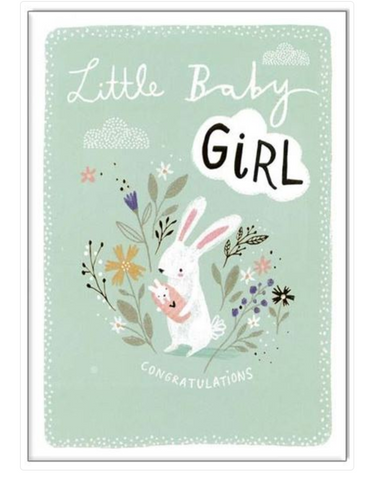 Ling Designs Baby Girl Card