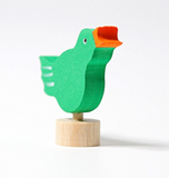 Grimm's Bird Singing Wooden Decoration