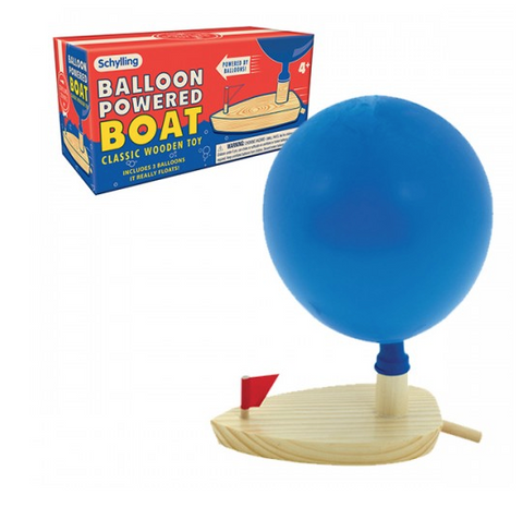 Schylling Balloon Powered Wooden Boat