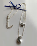 Elpida Star and Moon Silver Plated Necklace