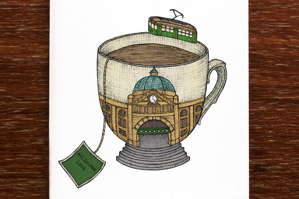 The Nonsense Maker Teacup of Melbourne Card