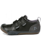 Plae Shoes Roan Leather Velcro Trainer Black