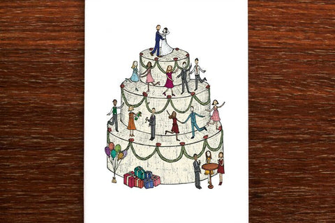 The Nonsense Maker Wedding Cake - Bride & Groom