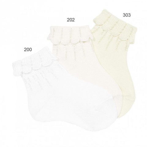 Condor Ceremony Ankle Sock (#200 Blanco) White