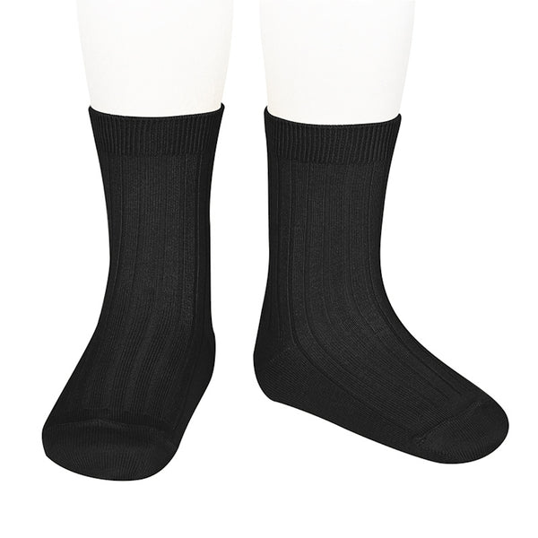 Condor Ankle Ribbed Sock (#900 Black)