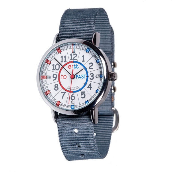 EasyRead Time Teacher Past/To Watch Red/Blue Face with Grey Strap