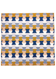 Uimi Honey Double Sided Hexagon Merino Blanket. Size: Cot. Colour: Shibori