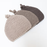 Knitted by Nana Merino Beanie - Mocha