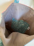 Pretty Wild / Mimigi Handcrafted Book Bag LARGE- Daisy Shadow / Star