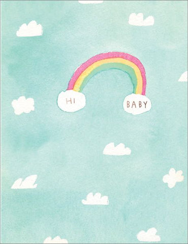 E Frances Sky Rainbow  Baby Foil Card