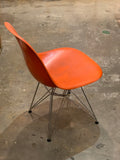 Vintage Eames Fibreglass Chair ORANGE ** PICK UP ONLY **