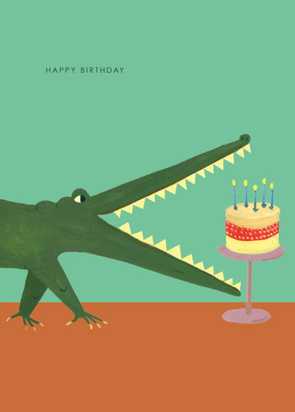 Hutch Cassidy Crocodile Birthday Card