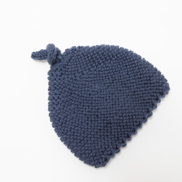 Knitted by Nana Merino Beanie - Blue Denim
