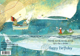 Sacred Bee Merrily Birthday Card