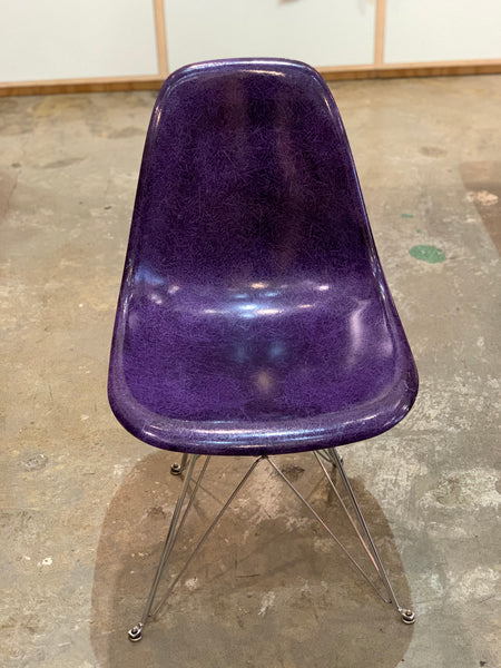 Vintage Eames Fibreglass Chair PURPLE ** PICK UP ONLY **