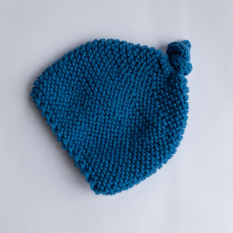 Knitted by Nana Merino Beanie - Bermuda Blue