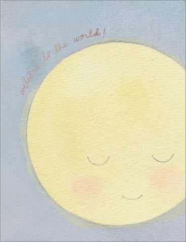 E Frances Baby Moon Foil Card