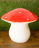 Heico Toadstool Night Light Lamp Large - Red LED