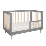 Babyletto Lolly Cot - Grey Wash / Natural - Includes Additional Side Rail. (mattress not included)