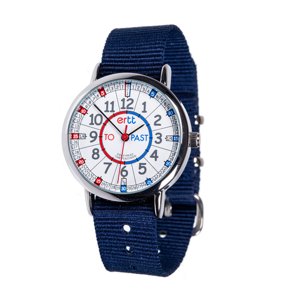 EasyRead Time Teacher Past/To Watch Red/Blue Face with Navy Strap