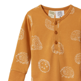Nature Baby Long Sleeve Pyjama Set Happy Hedgehog Print