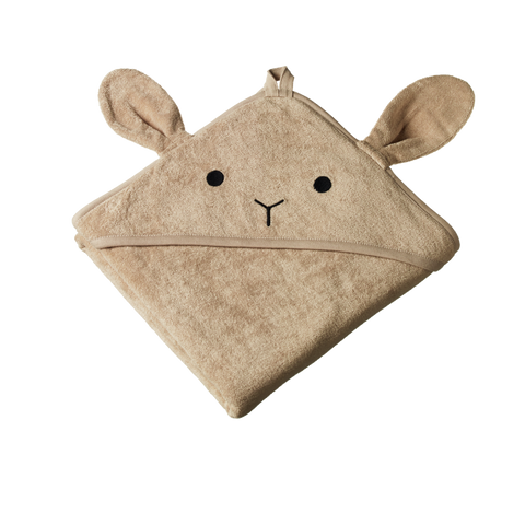 Nature Baby Bunny Hooded Towel Nougat