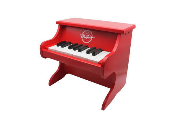 Mushab Wooden Toy Upright Piano Red