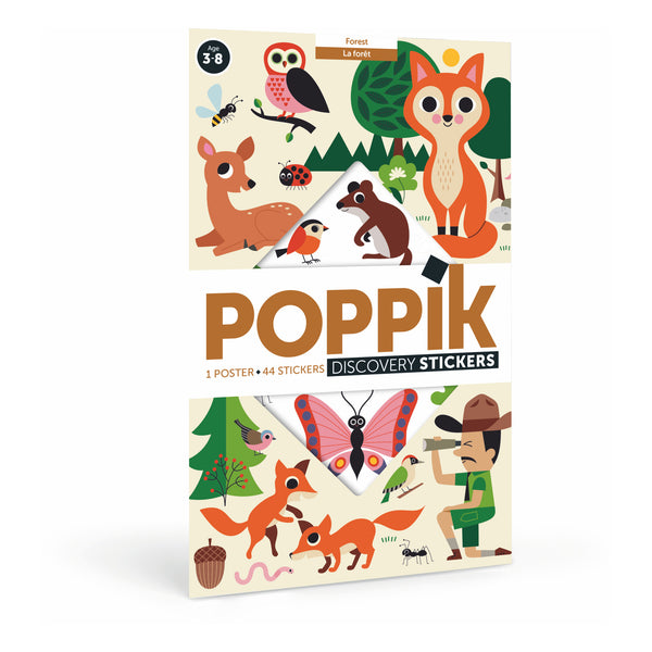 Poppik Discovery Stickers - Forest Animals