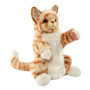 Hansa Ginger Cat Hand Puppet 30cm