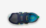 Plae Shoes Ty Den Velcro Trainer Navy/Steel