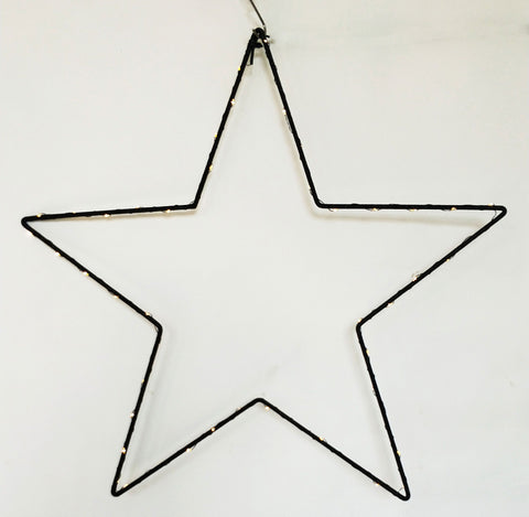 Urban LED Hanging Star - Black 60cm